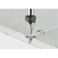 Фреза для обработки ГКЛ Festool HW S8 D12.5/45°