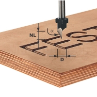 Фреза шрифтовая Festool HW S8 D11/60°