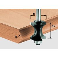 Фреза для изготовления желобка Festool HW S8 D30/28