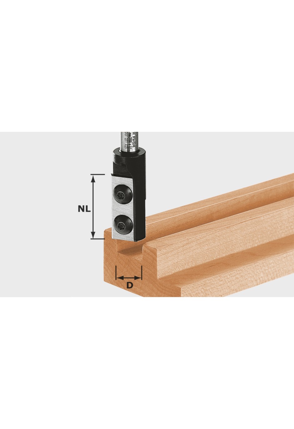Фреза пазовая. со сменными ножами Festool HW S8 D12/30 WP Z1