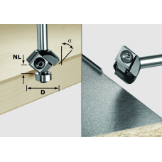 Фреза для снятия фаски Festool WEPLA S8 HW 45° D27 12x12 KL