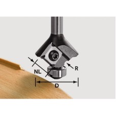 Фреза кромочная, скругляющая со сменными ножами Festool S8 HW R2 D28 KL12,7OFK