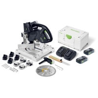 Аккумуляторная торцовочно-усовочная пила Festool SYMMETRIC SYMC 70 4,0 EBI-Plus