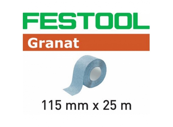 Шлифовальный материал Festool Granat P150. рулон 25 м 115x25m P150 GR