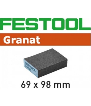 Губка шлифовальная Festool Granat 60, компл. из 6 шт. 69x98x26 60 GR/6