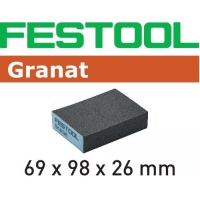 Губка шлифовальная Festool Granat 100 CO. компл. из 6 шт. 69x98x26 100 CO GR/6