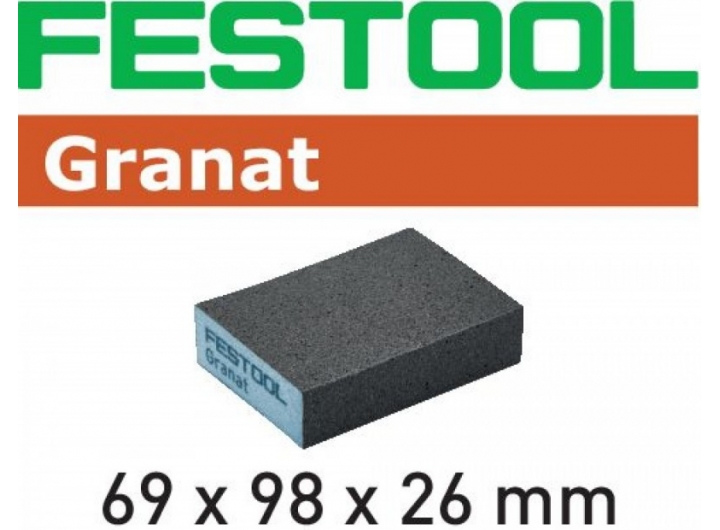 Губка шлифовальная Festool Granat 100 CO. компл. из 6 шт. 69x98x26 100 CO GR/6