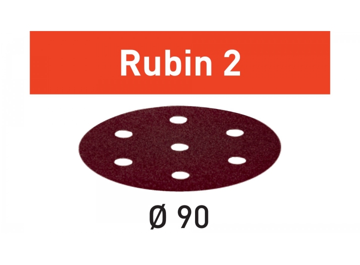 Материал шлифовальный Festool Rubin II P 180. компл. из 50 шт. STF D90/6 P180 RU2/50