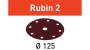 Материал шлифовальный Festool Rubin II P220. компл. из 50 шт. STF D125/90 P220 RU2/50
