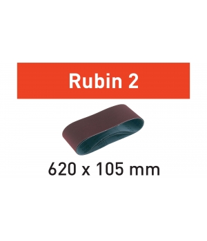 Лента шлифовальная Festool Rubin II P 60, компл. из 10шт. 105 x 620 / P60 RU2/10