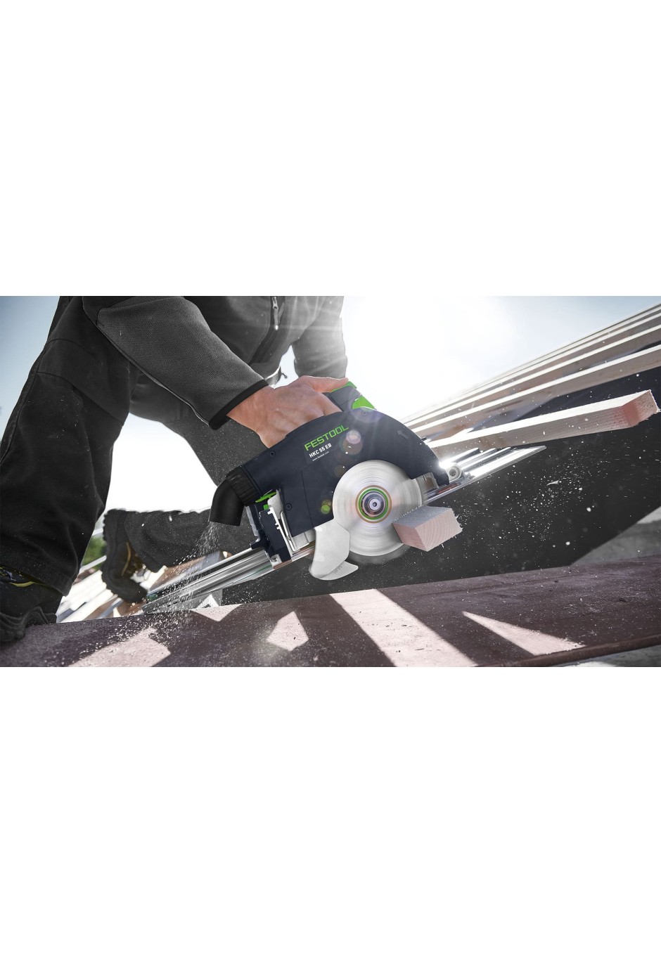 Аккумуляторная дисковая пила Festool HKC 55 EB Li-Basic