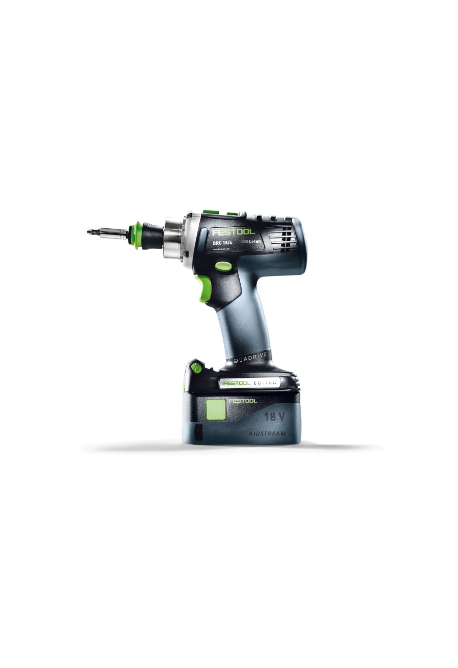 Аккумуляторная дрель-шуруповёрт Festool QUADRIVE DRC 18/4 Li-Basic