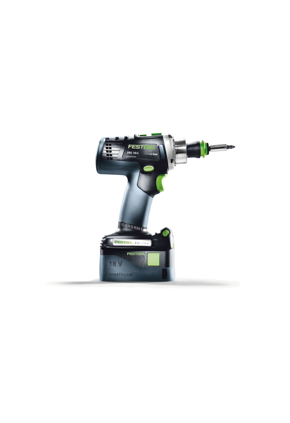 Аккумуляторная дрель-шуруповёрт Festool QUADRIVE DRC 18/4 Li-Basic